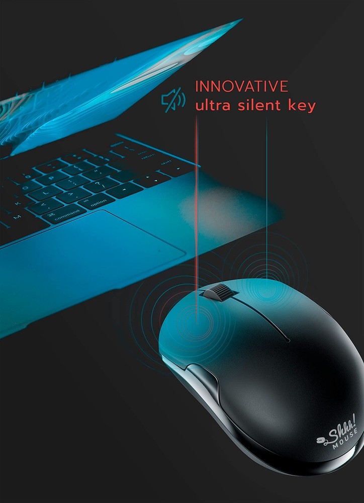Wireless Silent Optical Mouse with USB Receiver Batteries Cordless Quiet