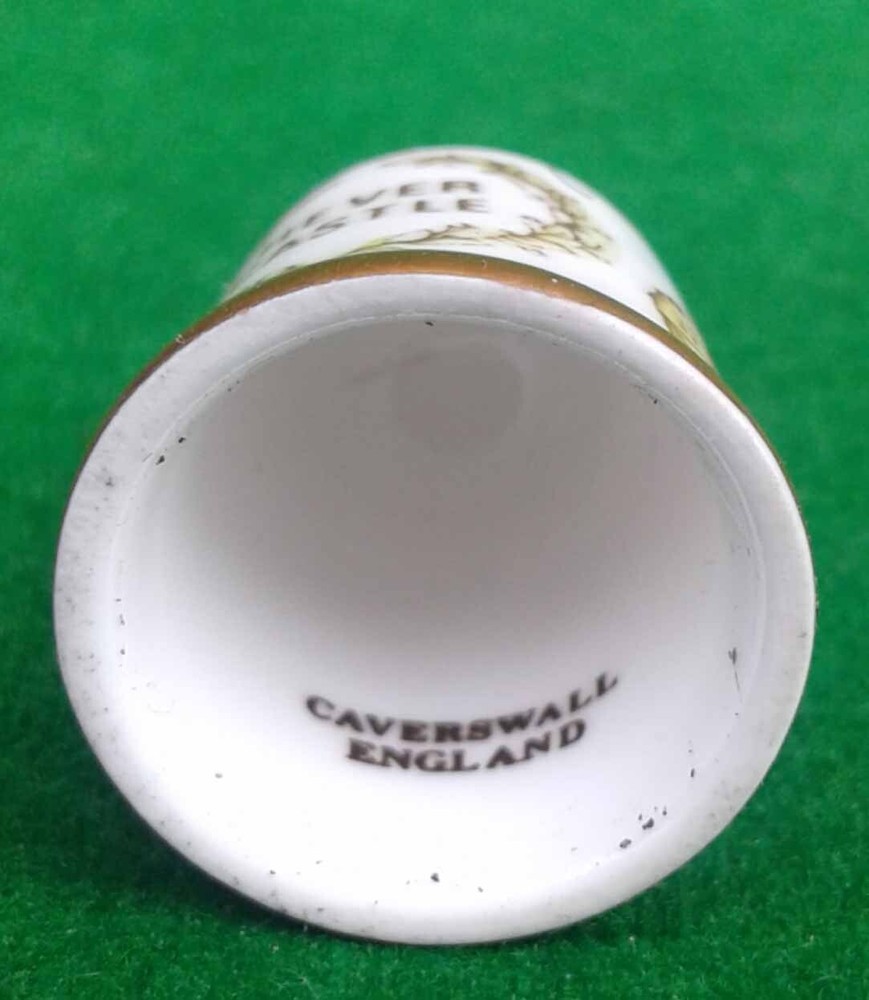 9 CAVERSWALL BONE CHINA THIMBLES.