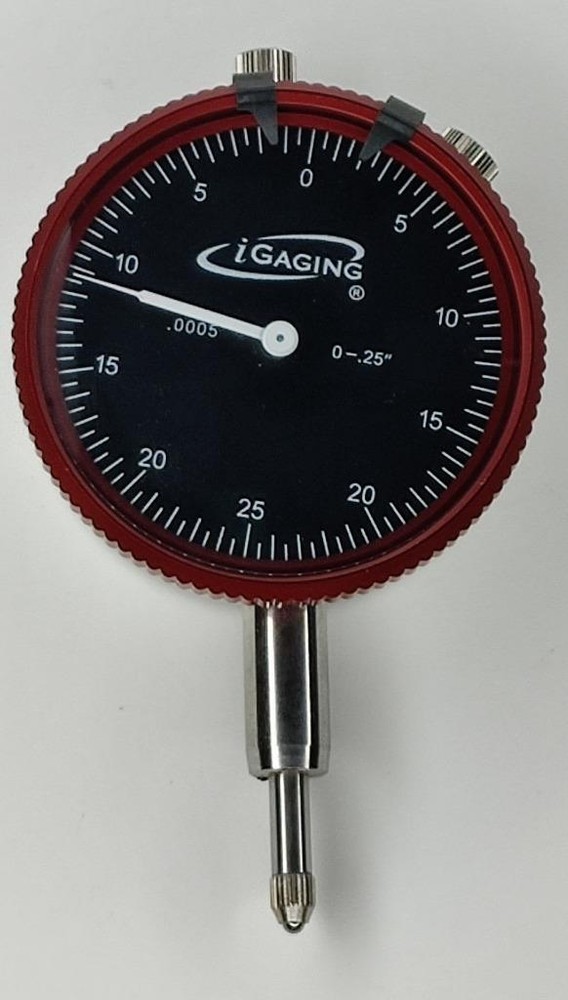 iGaging dial indicator range 0 - 0.25" reading 0.0005"