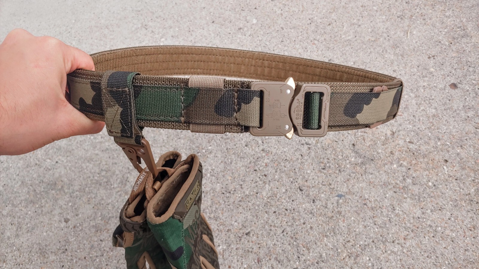 SHEPHERD "COBRA BUCKLE" BELT - Double Layer 2-Ply - CCW, TACTICAL, MILITARY BELT