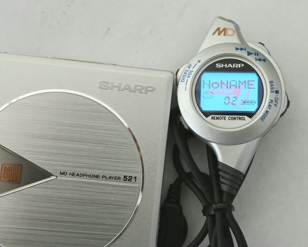 SHARP MD-J521 Portable Minidisc Player NOS