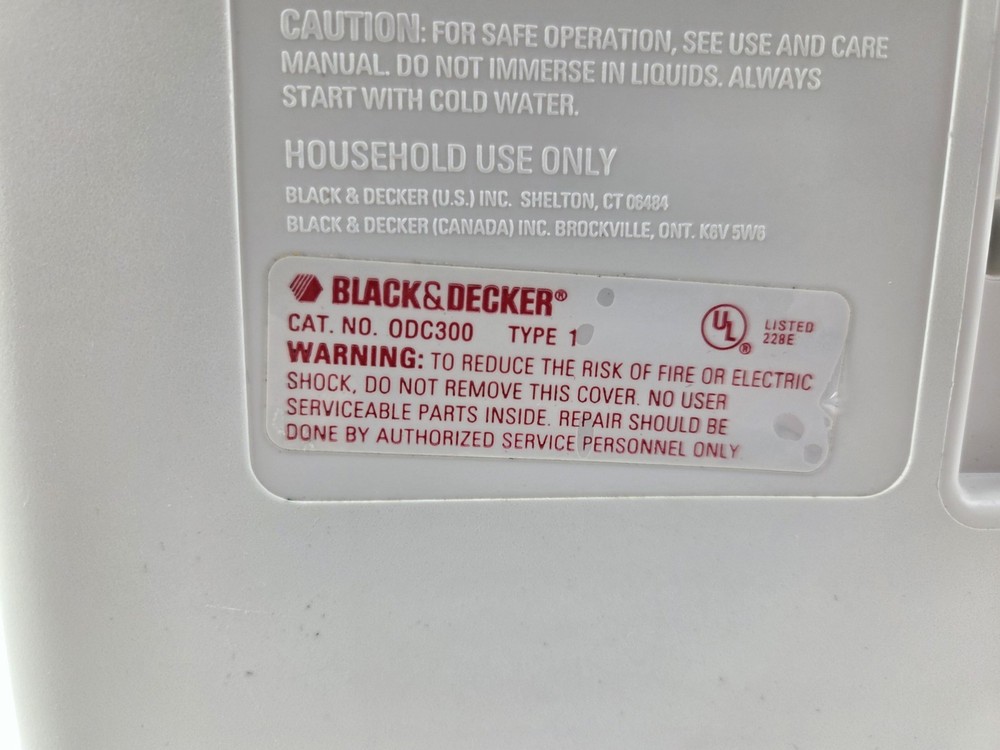 Black & Decker Spacemaker Optima ODC300 Under Cab Coffee Maker w/ Brackets WORKS