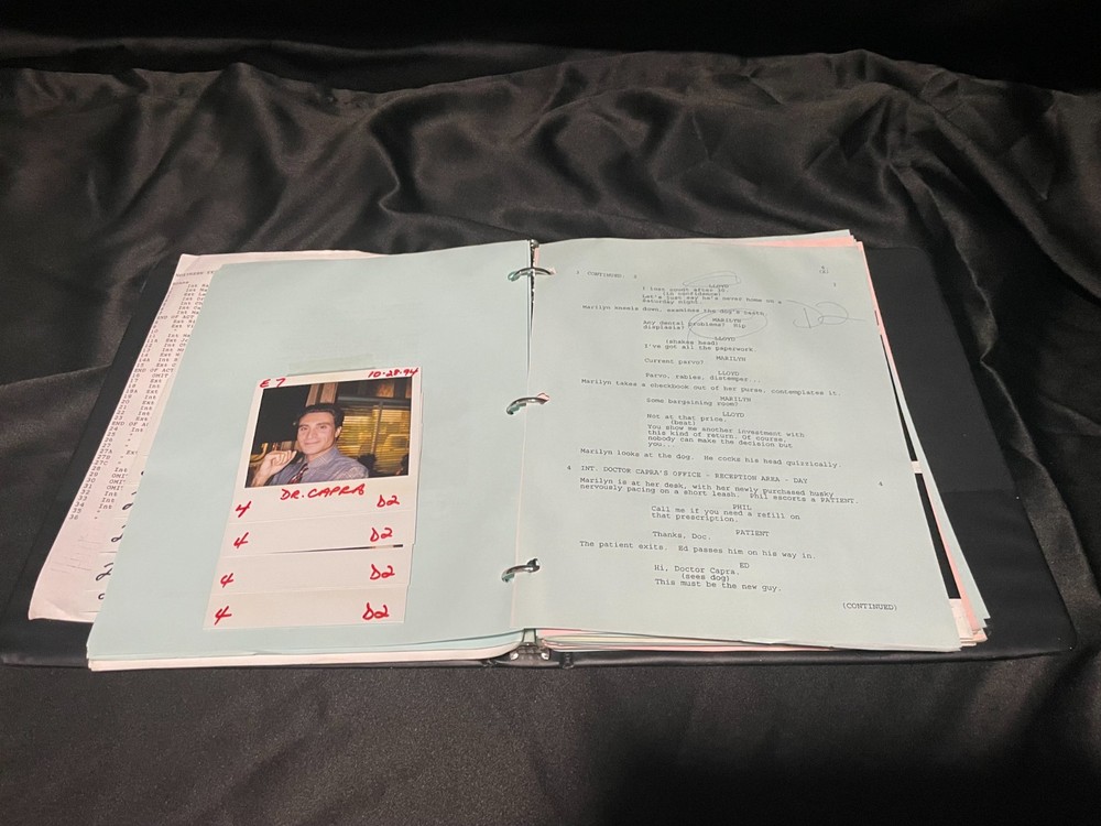 Northern Exposure Script with Cast Polaroids - Realpolitik