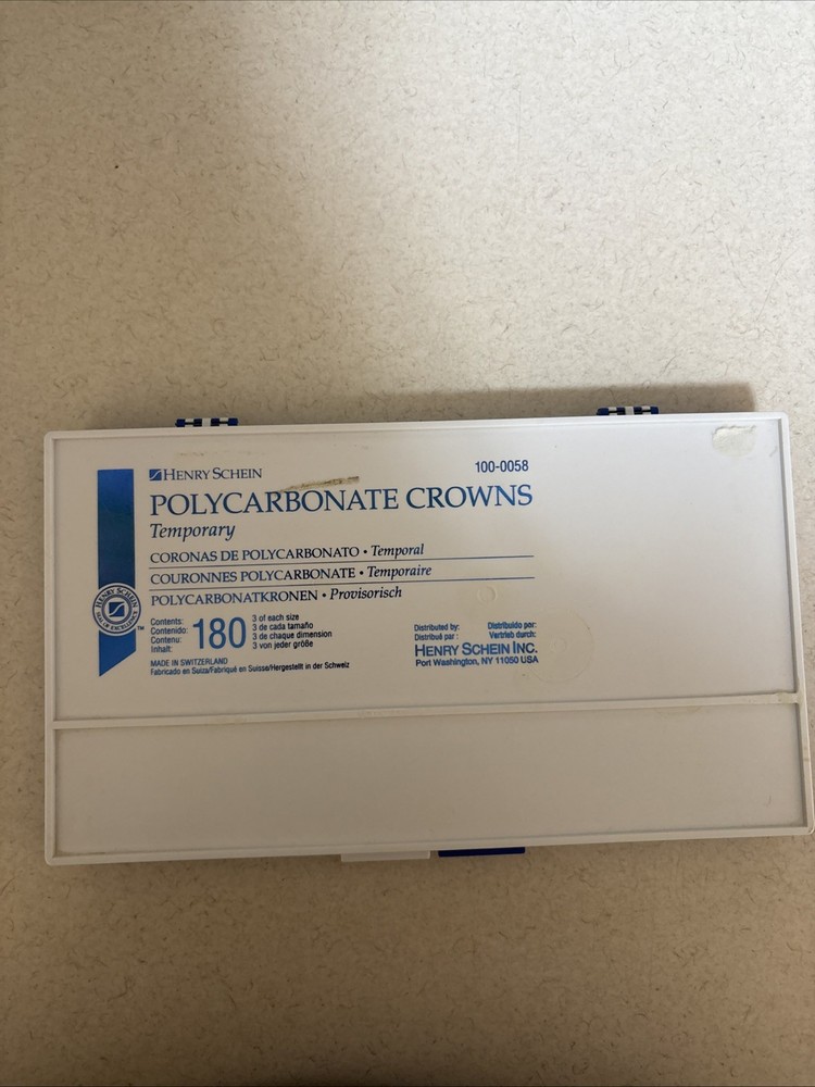 Polycarbonate Temporary Dental Crowns