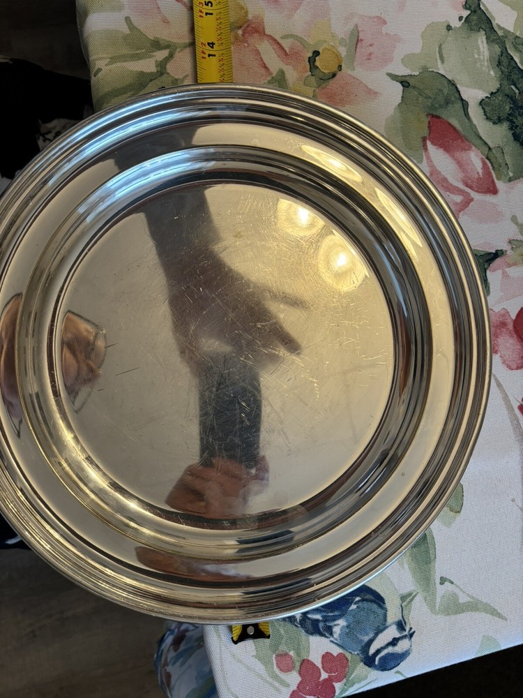 A 12” Silver Plated Tray, Beautiful
