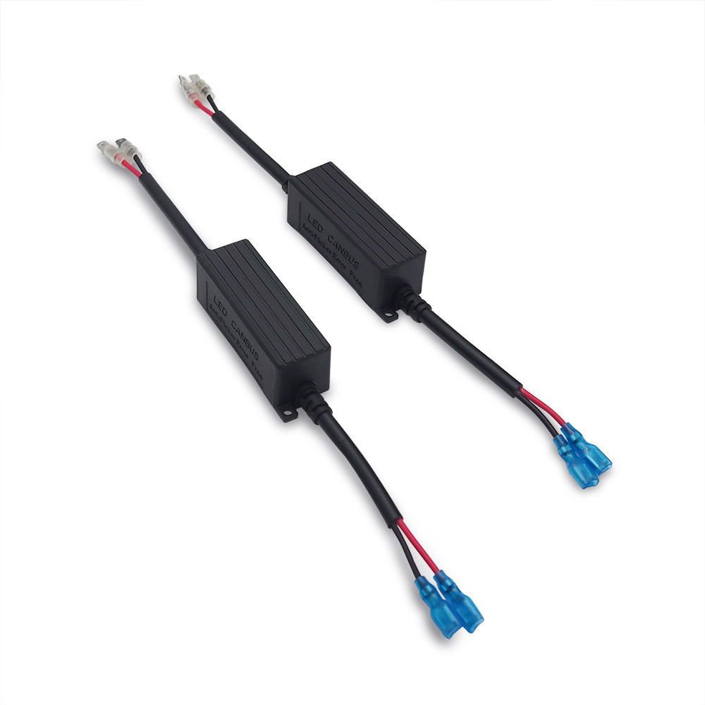 H3 H1 HID LED Headlight Decoder Canbus Ballast Anti Flicker Relay Resistor