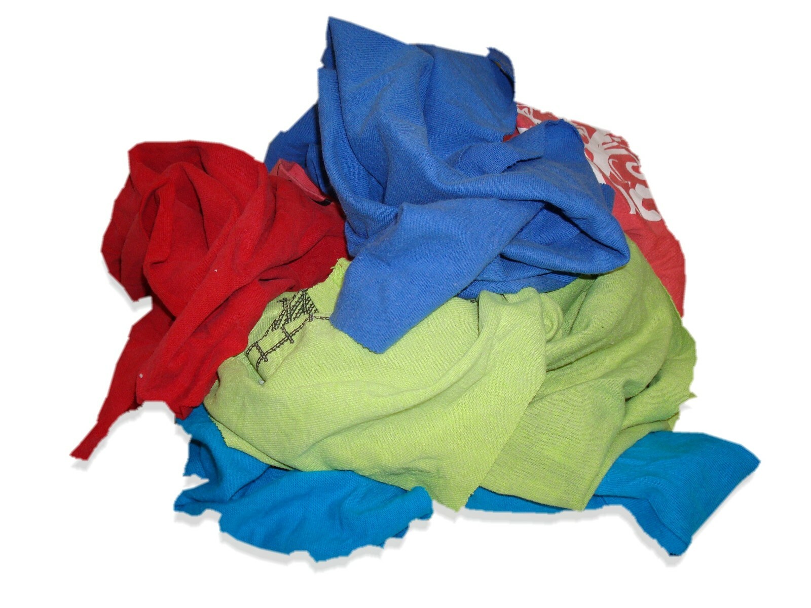 Color Knit Rags - Wiping Cleaning Cloth - 25 LB Box