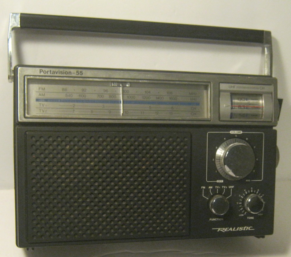 1980's REALISTIC Portavision 55 Model 12-778 KNOBS ONLY!!