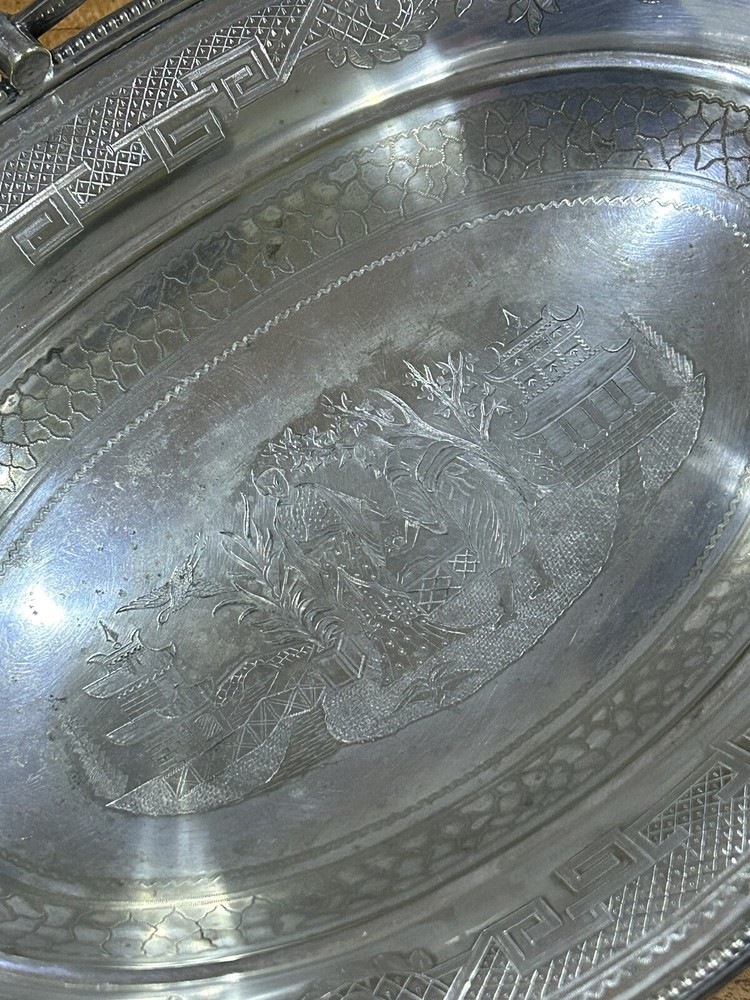 Silver Plated Large Swing Basket