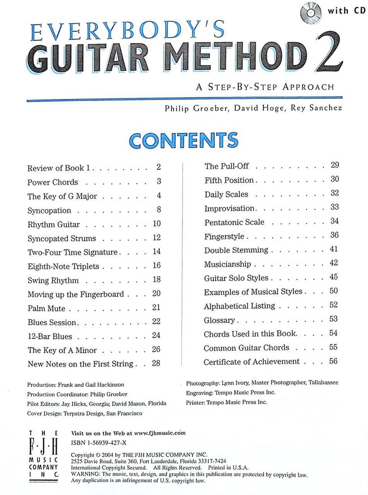 Everybody's Guitar Method 2 - with CD