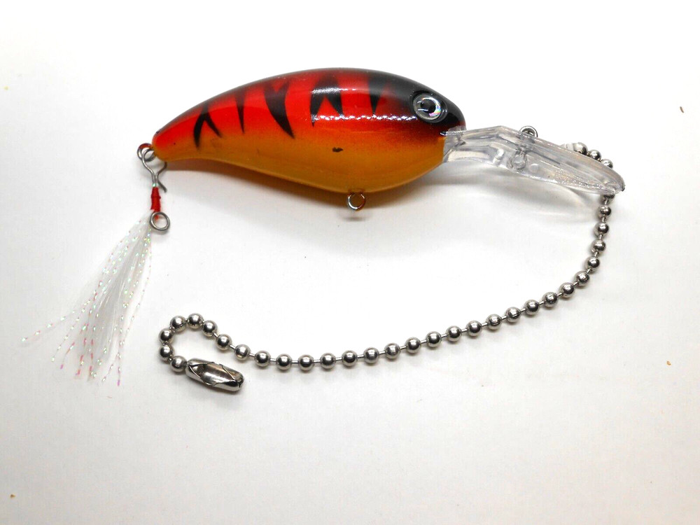 Fishing Lure Ceiling Fan Pull Light Lamp Chain-#9