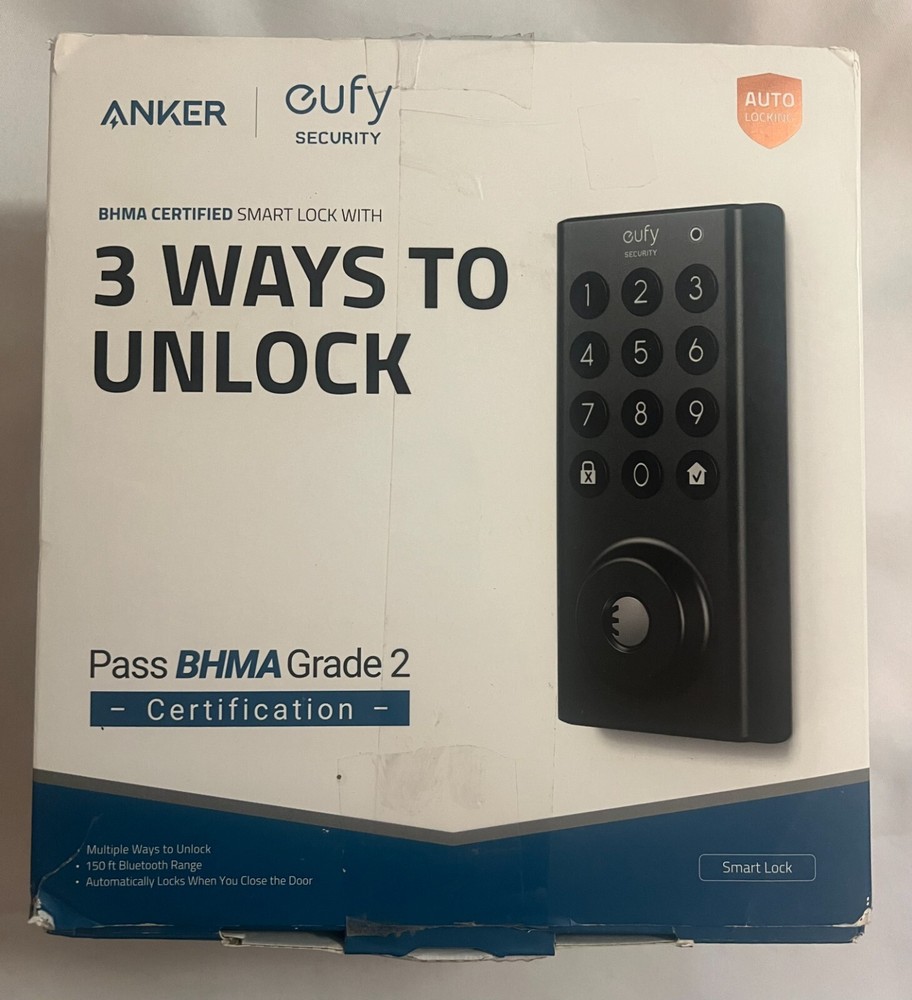 Eufy Security Smart Lock Bluetooth Electronic Deadbolt Entry (T8500)