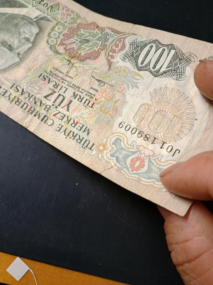 TURKEY NOTE 100 LIRA Banknote