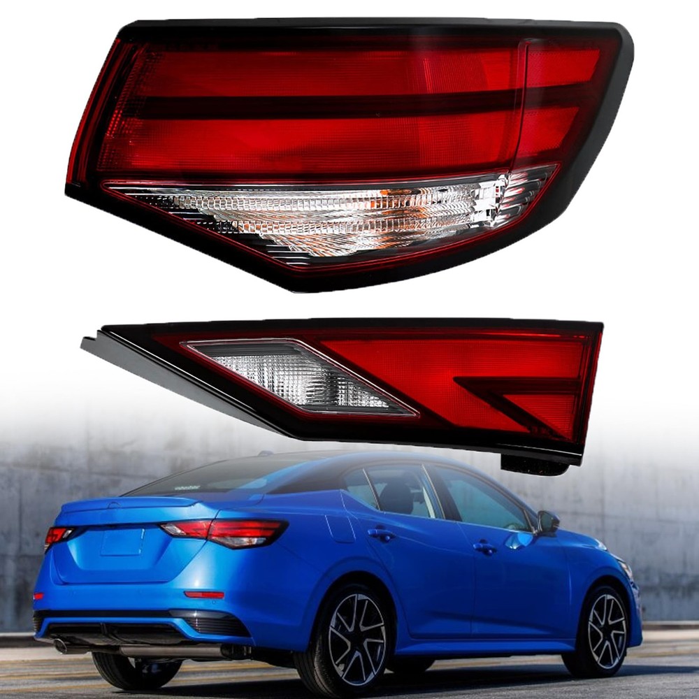 Right Inner Outer Side Tail Lamp Assembly for Sentra 2021-2023 RH