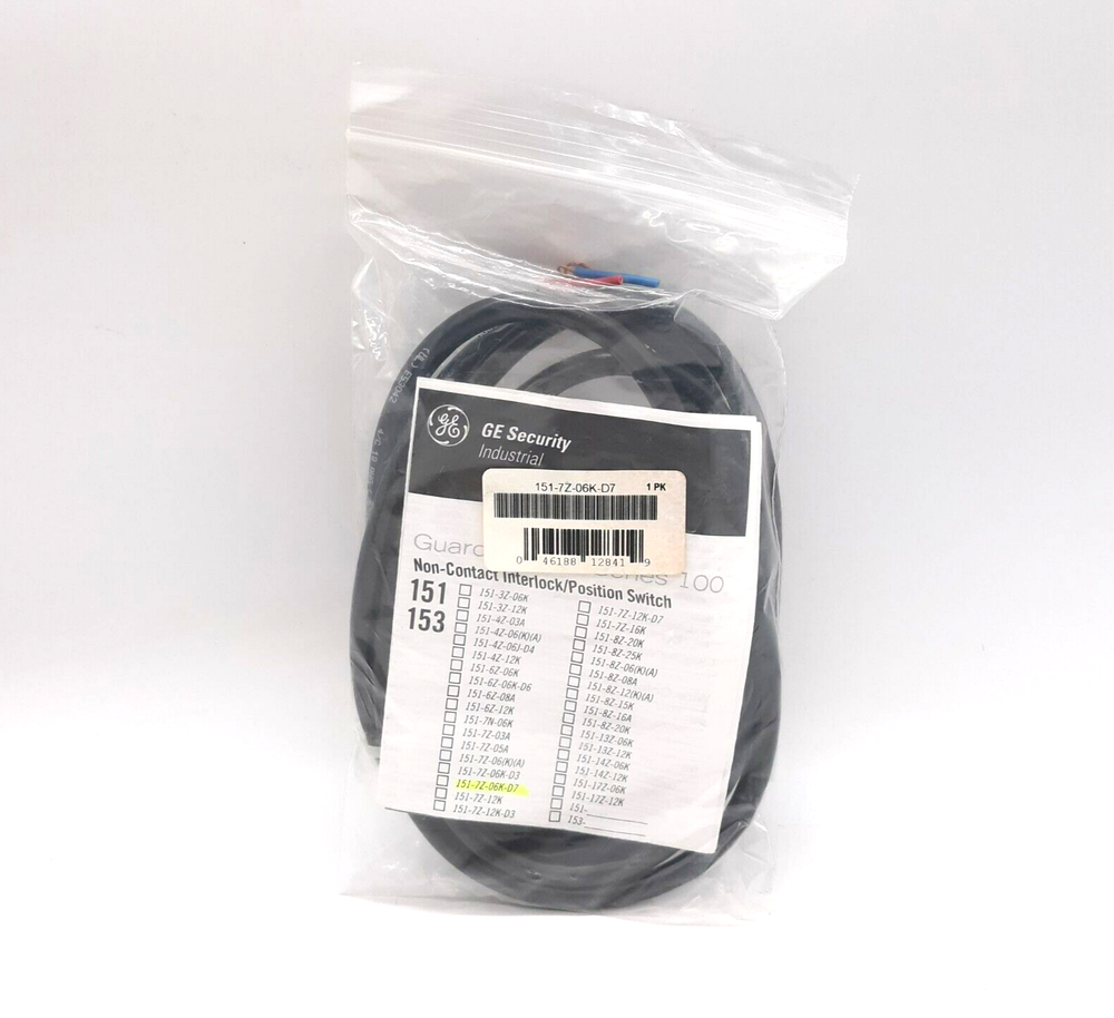 GE Security 151-7Z-06K-D7 Non-Contact Interlock/Position Switch