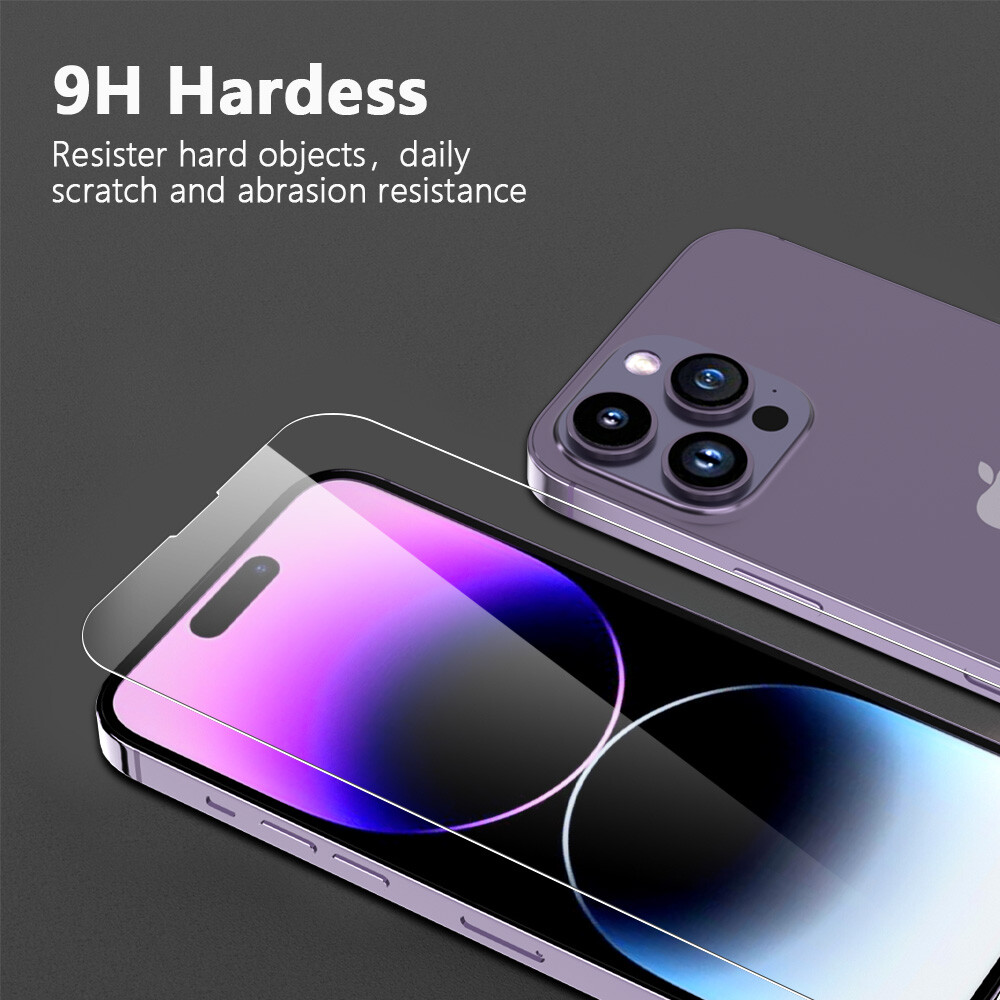 1/2-Pack For Apple iPhone 16E Premium Clear Tempered Glass Screen Protector