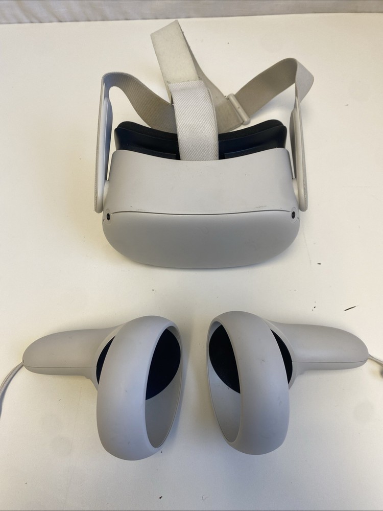 Meta Oculus Quest 2 128GB Standalone VR Headset W Controllers - White