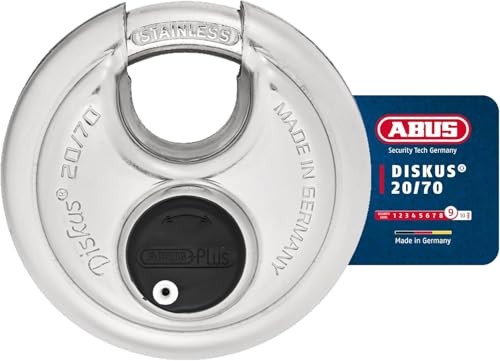 - Diskus 20/70 Padlock with Key (2.75") 70mm - Heavy 1 Pack Keyed Different