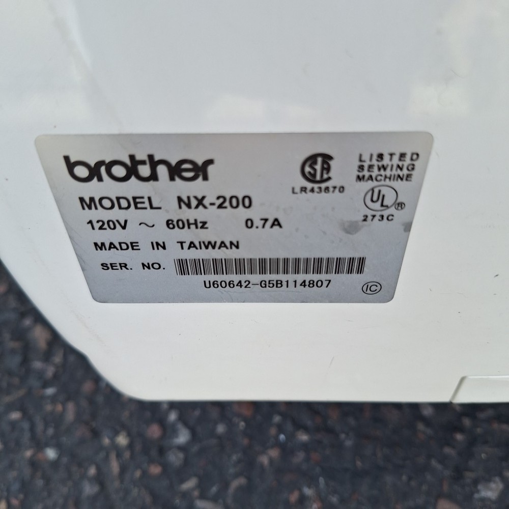 Brother NX 200 Computerized Sewing Machine With Pedal Works Great!