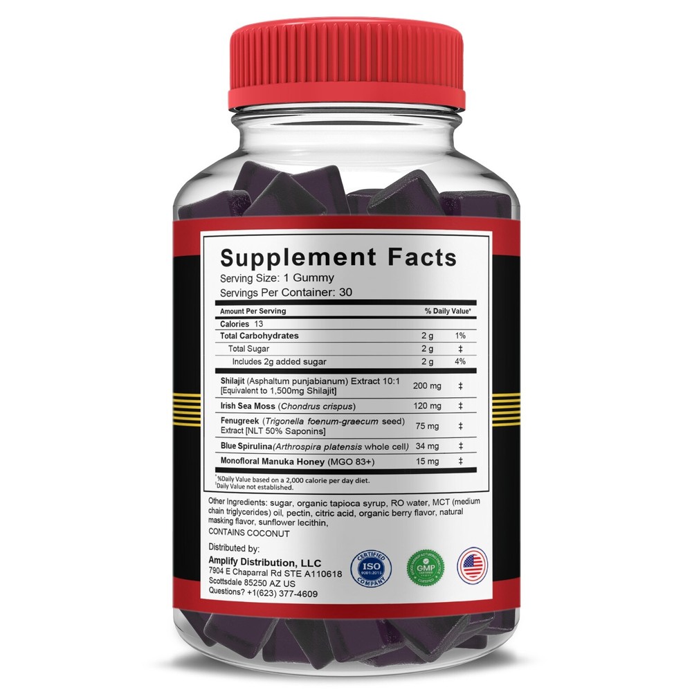 VigorLong Performance Gummies, Vigor Long Max Support (1 Month Supply)