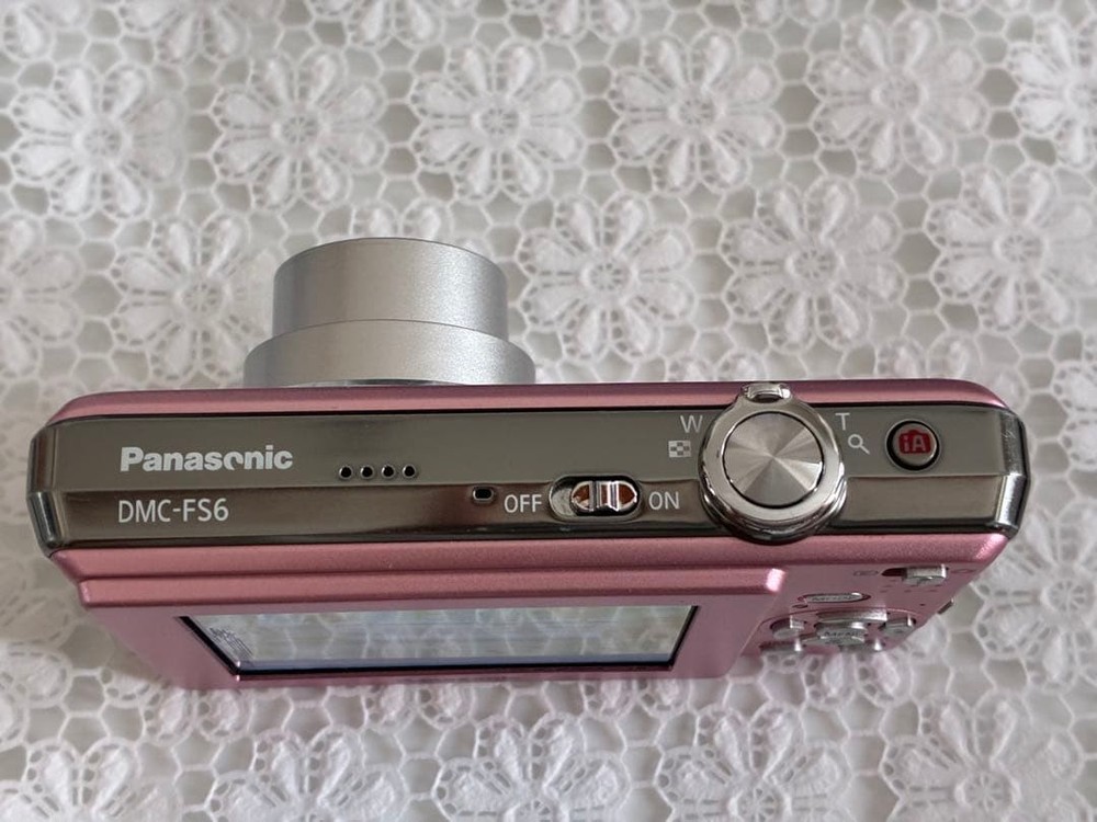 Panasonic LUMIX DMC-FS6 Digital Camera Pink Compact Tested Zoom Function