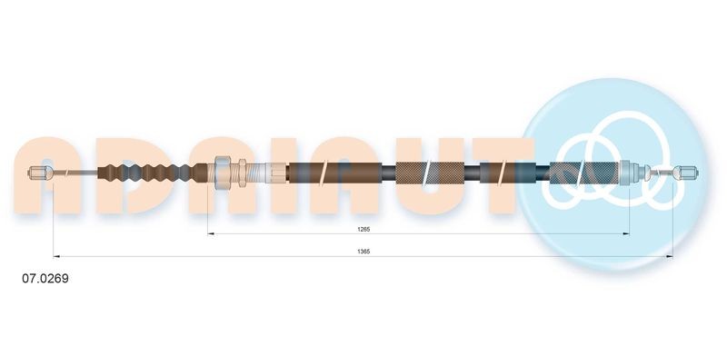 Cable Pull, parking brake ADRIAUTO 07.0269