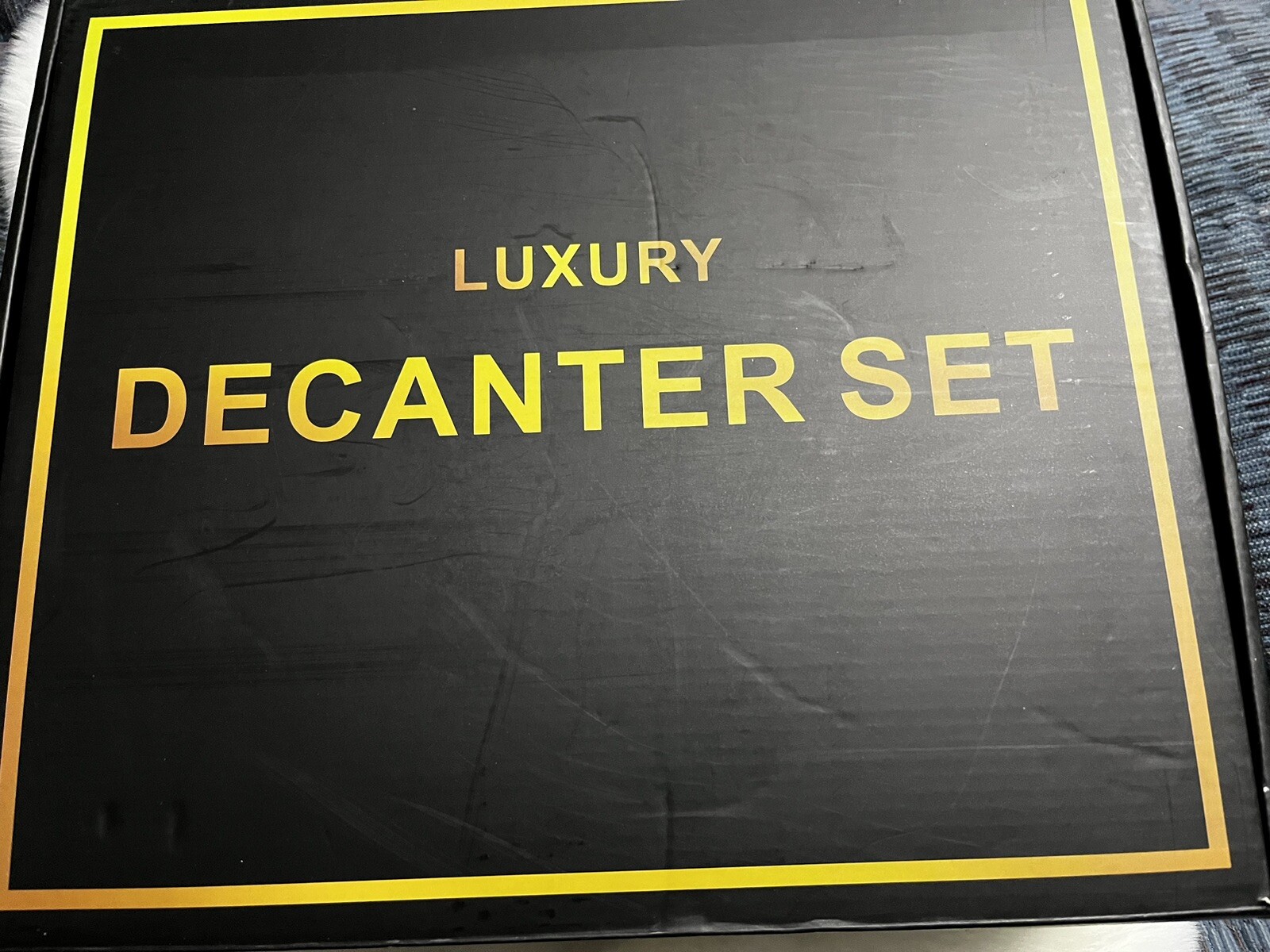 Football Whiskey Decanter 8 Pack Set With Glasses Liquor Dispenser