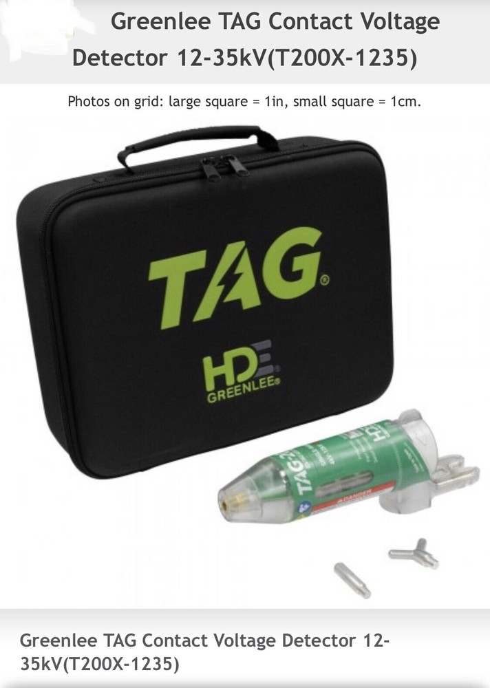 Tag 200x Greenlee Voltage Detector