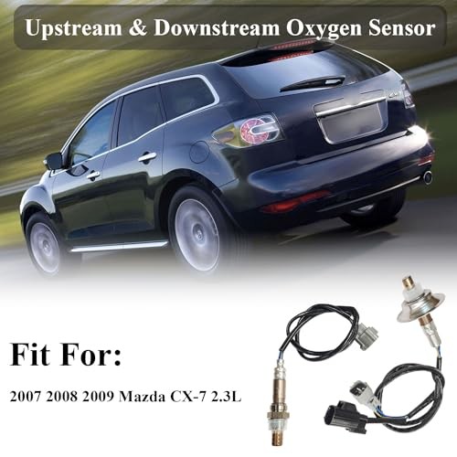 O2 Oxygen Sensor Upstream & Downstream Compatible with Mazda CX-7 2.3L 2007