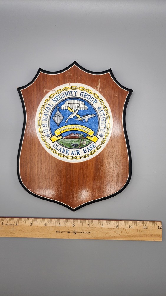US Naval Security Group Activity Clark Air Base Plaque