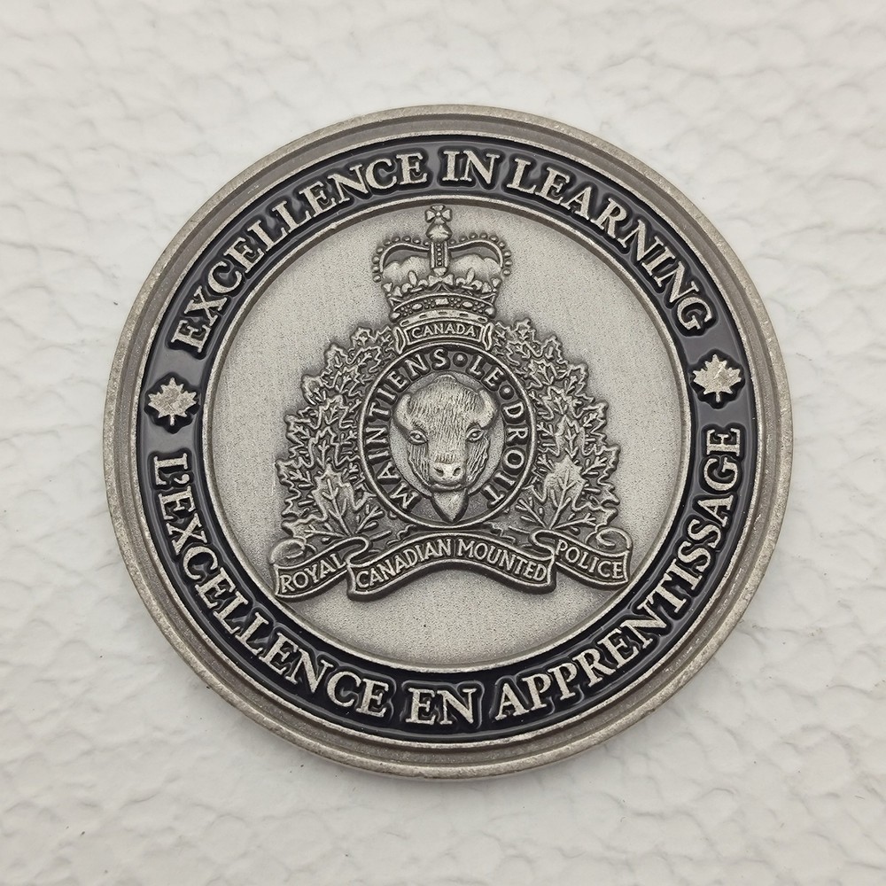 RCMP E Division Training PRTC Excellence in Learning Challenge Coin #4