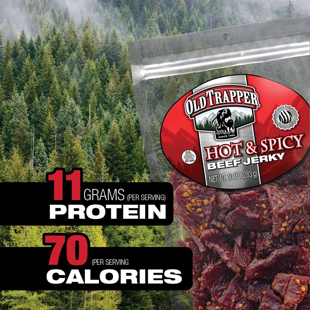 Hot Beef Jerky 10oz Resealable Bag
