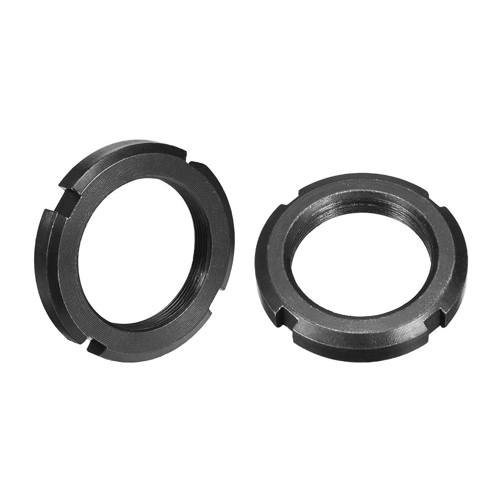 M42x1.5mm Fixing Four Slots Grooved Round Nut, 2pcs