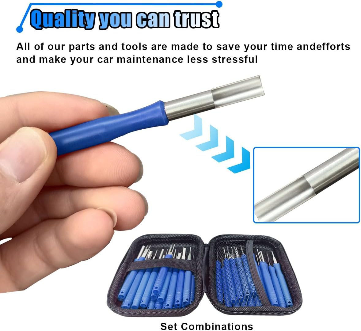 36PCS Terminal Removal Tool Kit, Wire Connector Pin Extraction Tool, Electrical