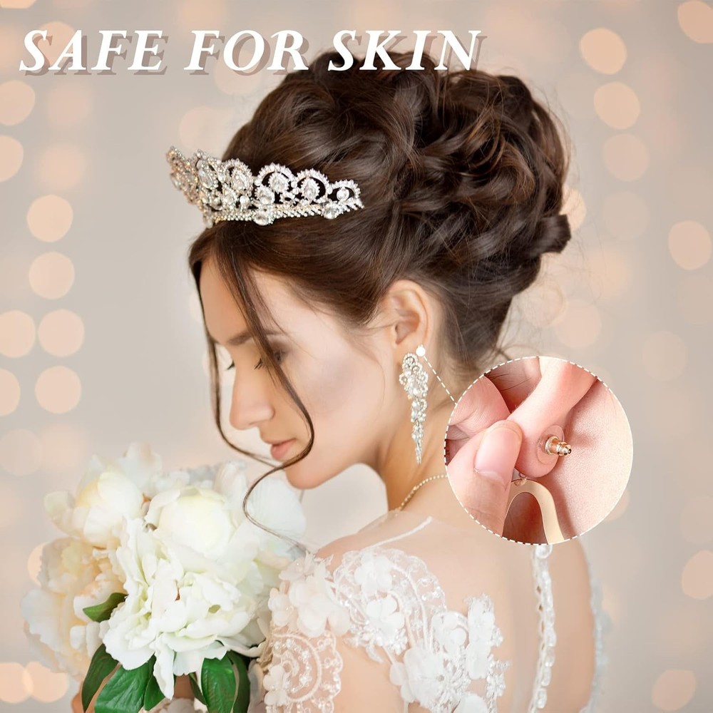 200 Durable Plastic Clear Discs for Earrings - Comfort and Support Solutions
