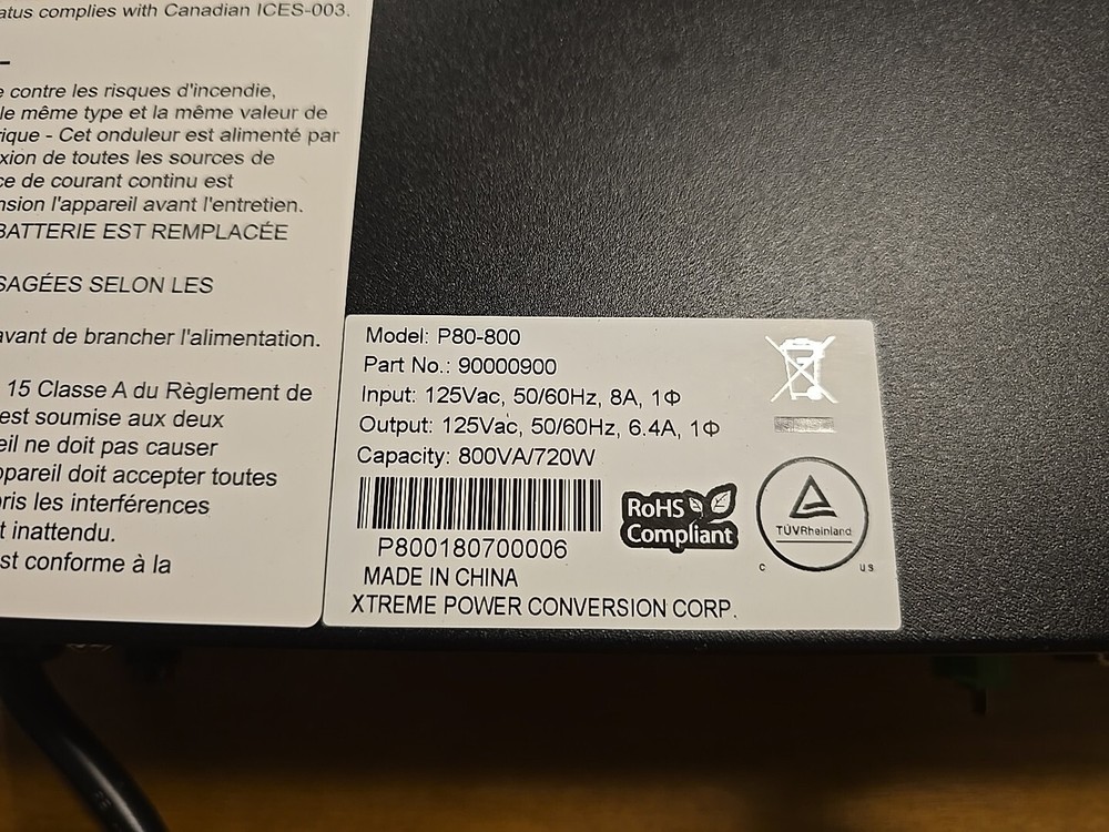 Xtreme Power Conversion P80-800 (Just The System)