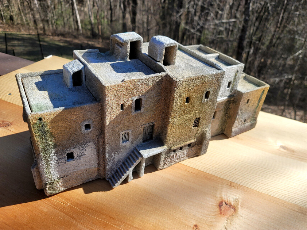 Scratch built 28mm Middle Eastern Complex diorama Chris the Model Maker Riordan