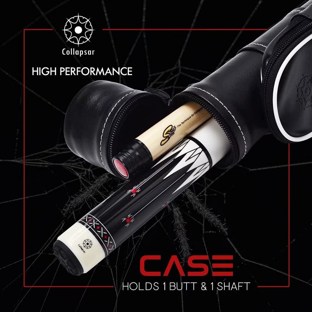 Collapsar Pool Cue with 1X1 Hard Case Low Deflection Technology Billiard Cue ...