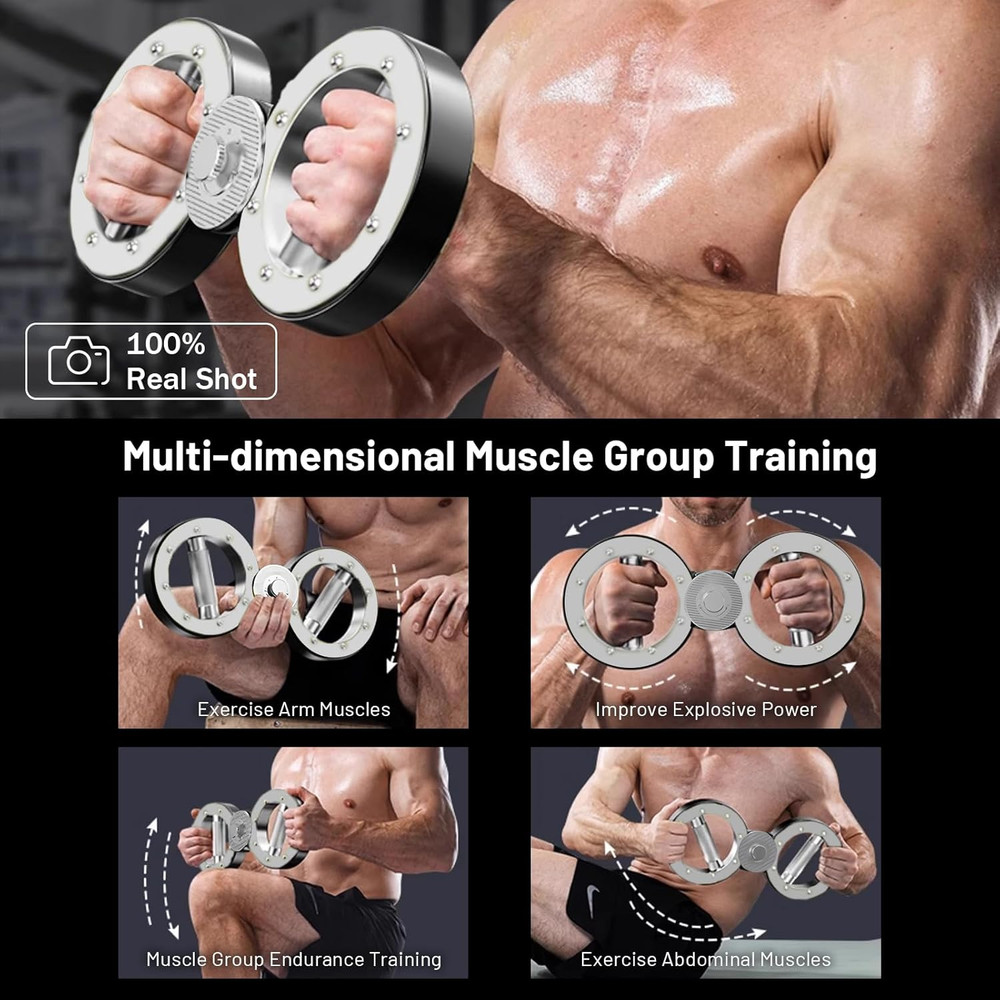 Arm Training Wheel, Hand Trainer and Forearm Trainer, Adjustable Arm Trainer for