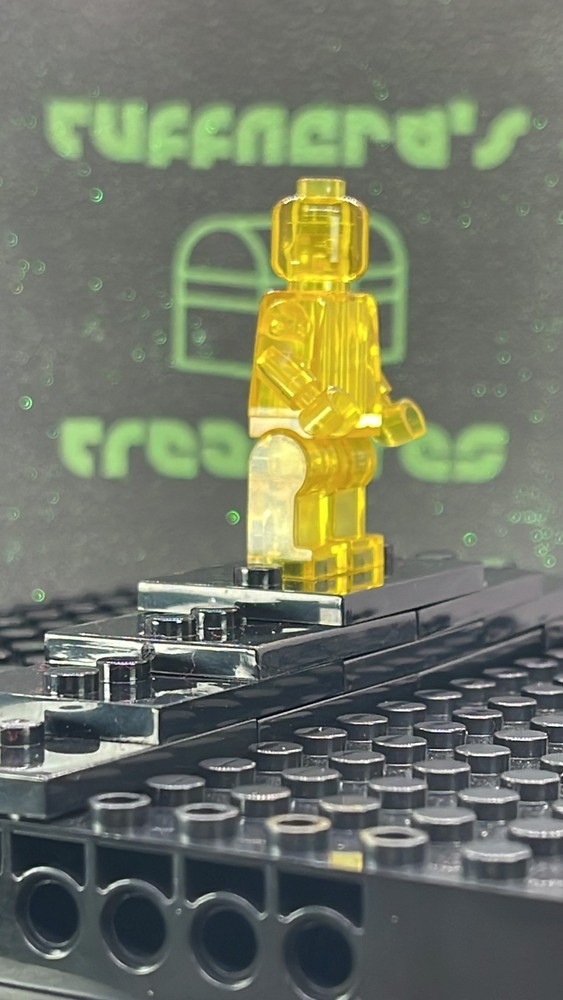 CUSTOM BLANK MOC TRANSPARENTYELLOW MINIFIG