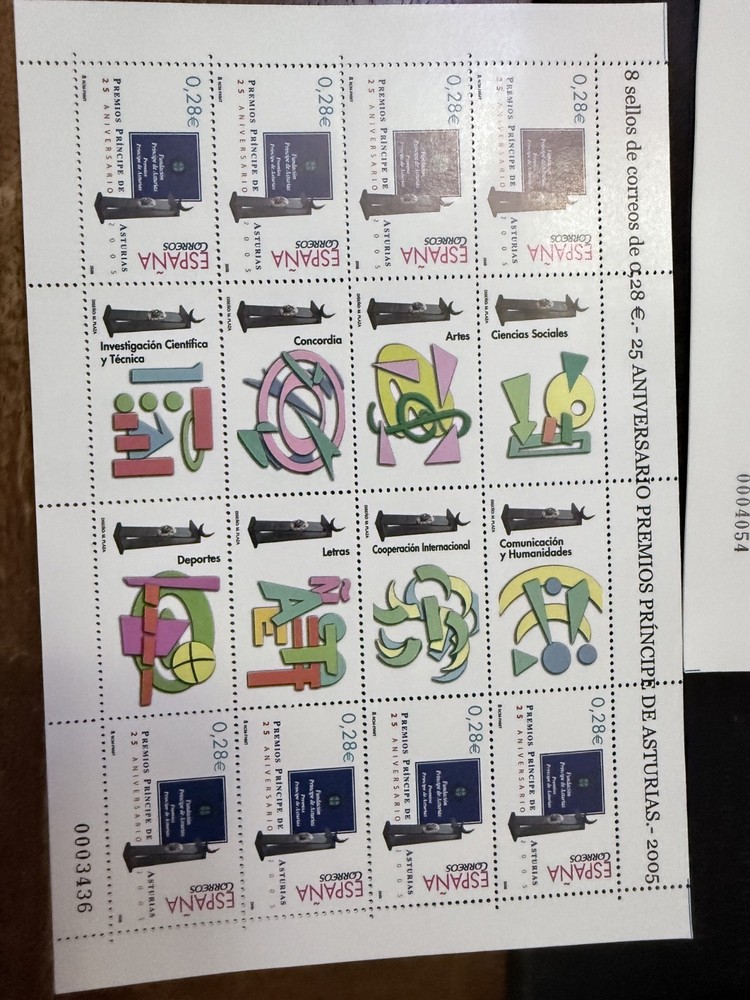 spanish stamps 3 mini sheets