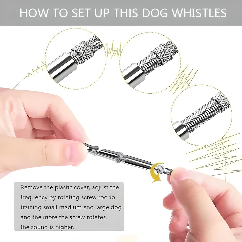4PACK Dog Whistle Stop Barking Neighbor's Dog Training Tools Pet Recall Control
