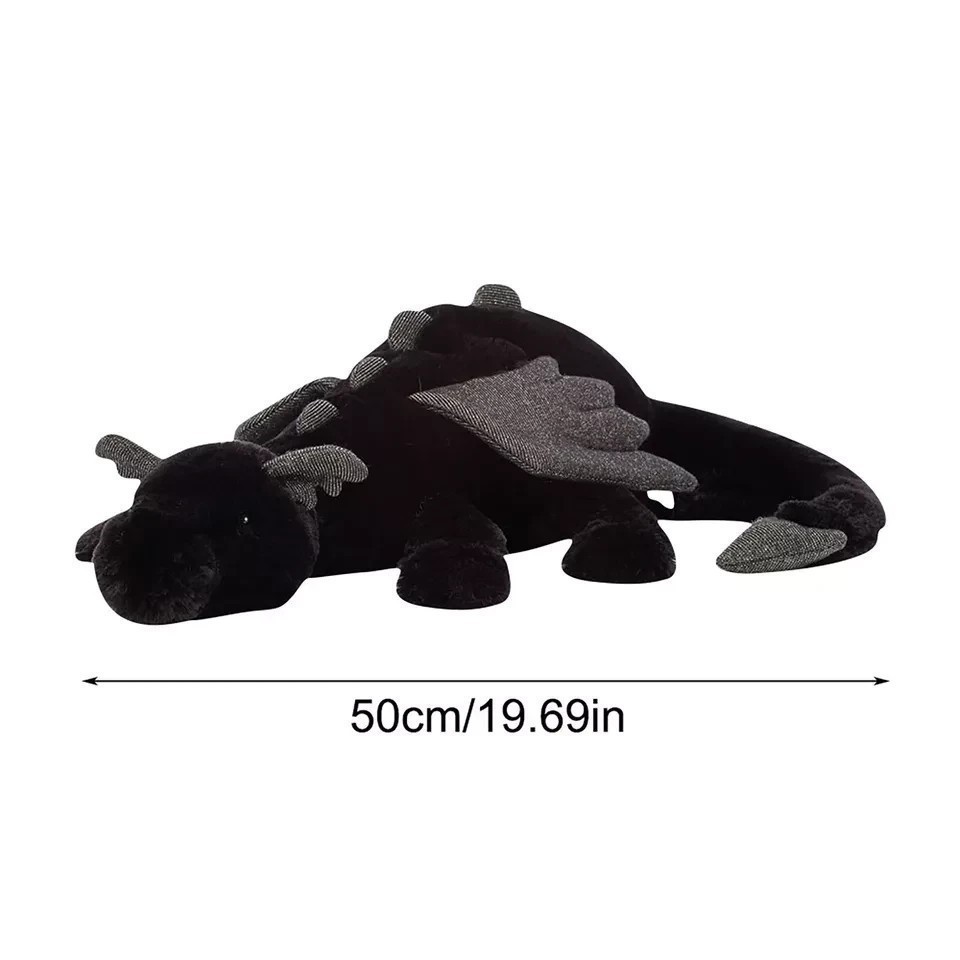 Jellycat Onyx Dragon Plush – Black - RETIRED RARE 50cm - NEW WITH TAGS Gifts