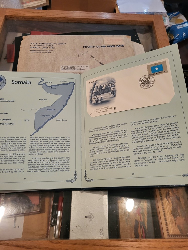 1983 Series Flag Stamp FDC's - Single Stamp - Postal Commemorative Society