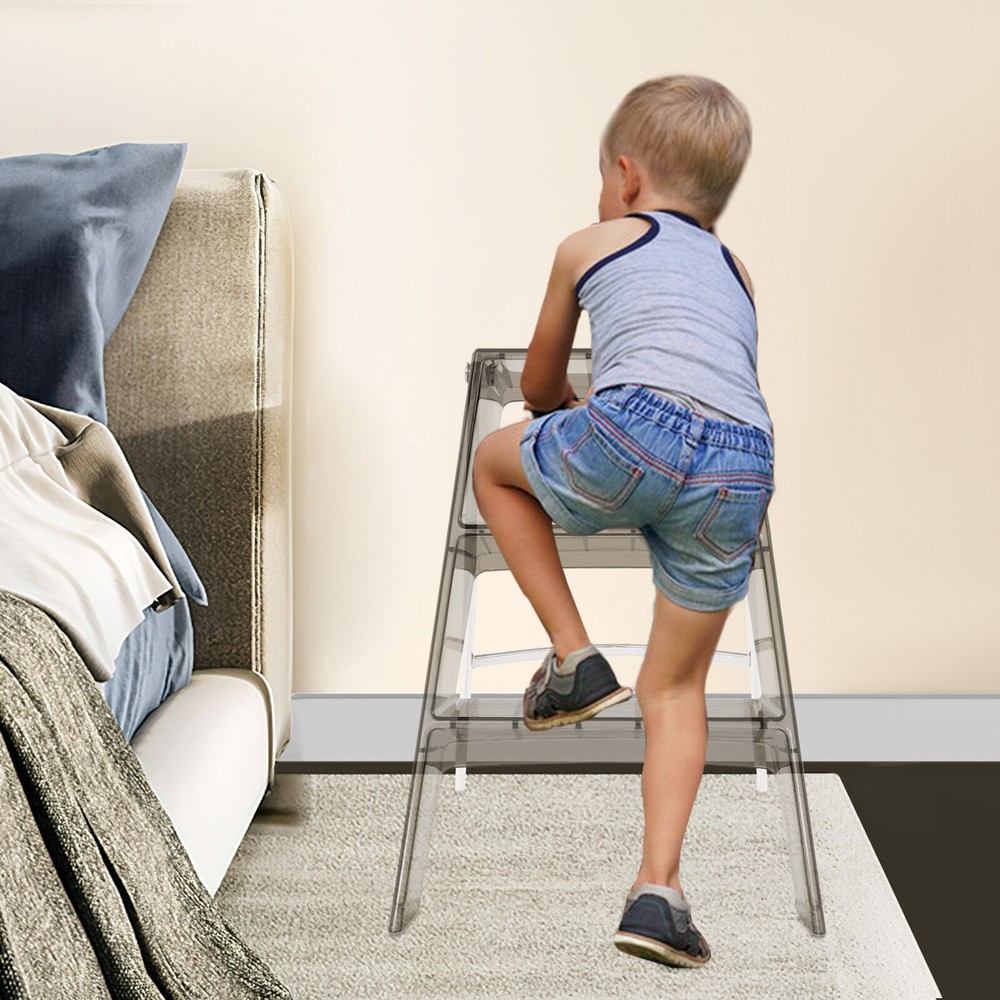 Folding Step Stool, Step Stools for Adults, 3 Step Ladder Folding Step Stool