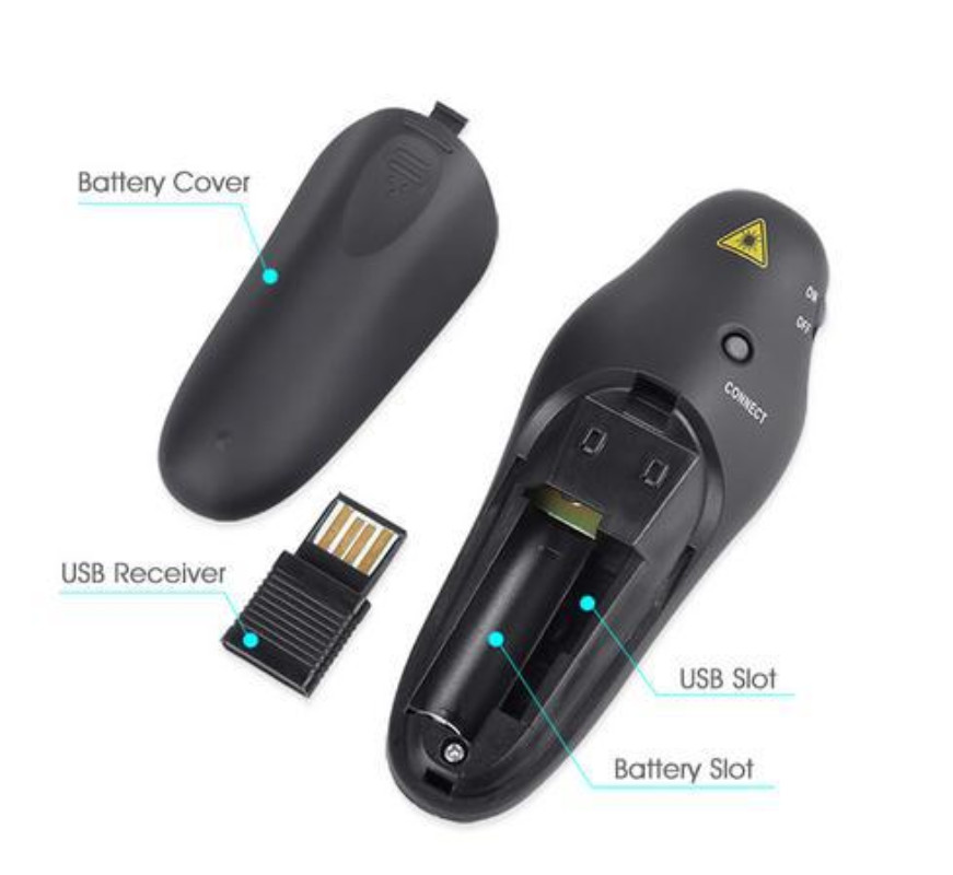 2.4G Wireless USB Powerpoint Presentation PPT Flip Pen Pointer Clicker Presenter