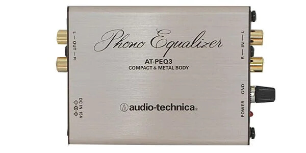 Audio-Technica AT-PEQ3 Phono Preamplifier Equalizer Silver Genuine Article