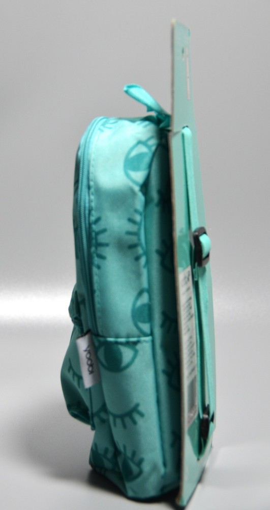 Yoobi Backpack Pencil Case And Composition Book Notebook Winky Eyes Aqua