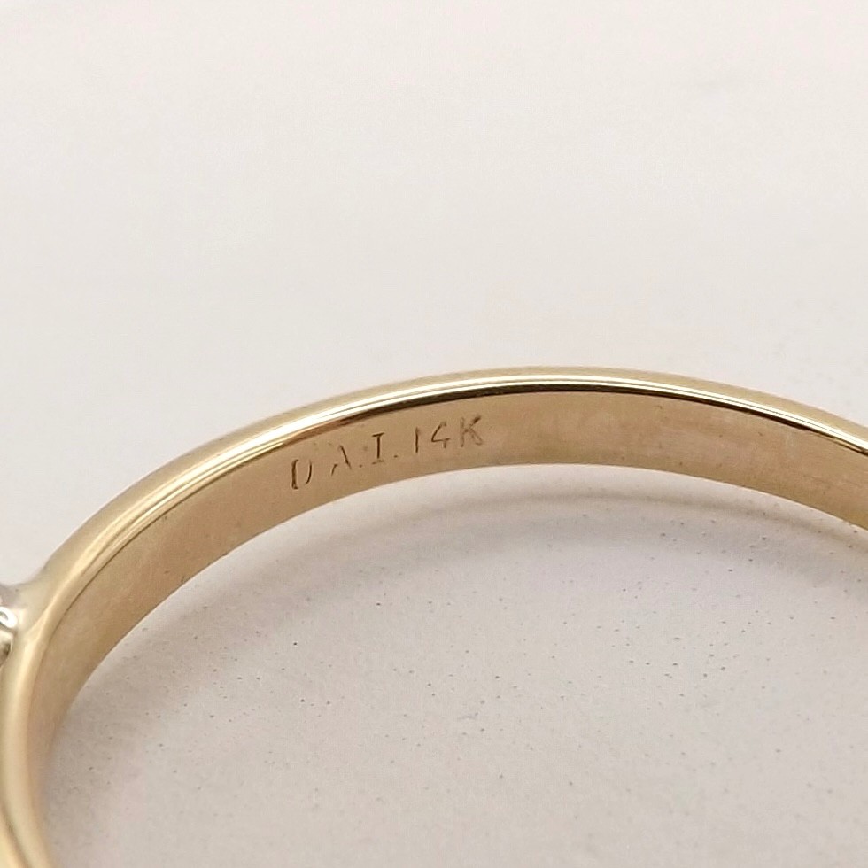 14k Gold Trillion Solitaire Setting Engagement Ring New