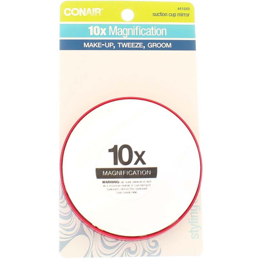 4 Pack Conair Suction Cup Mirror, 10x Magnification